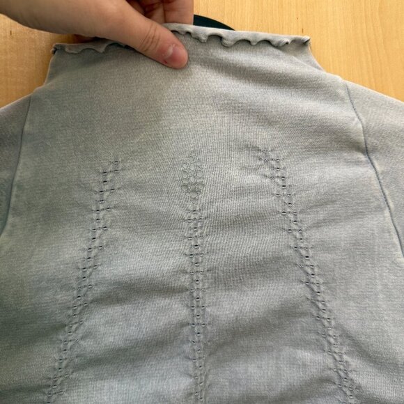 Free People Movement Long Sleeve Gray Top Women’s M/L - Picture 4 of 5